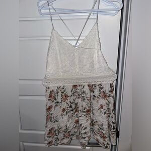 Ardene mini dress floral shirt top